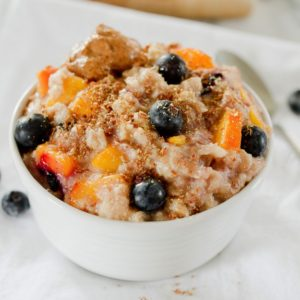 Blueberry Peach Oatmeal